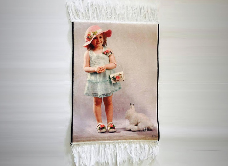 چاپ روی پازل قلبی یا فرش در چاپ ساعی