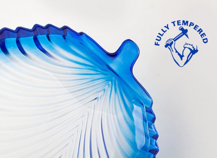 بشقاب طرح برگ FULLY TEMPERED