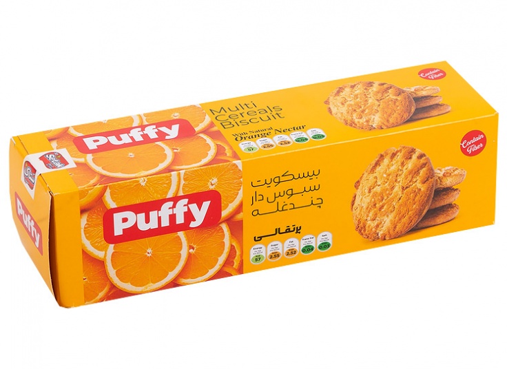 بیسکویت چند غله ستاک Puffy