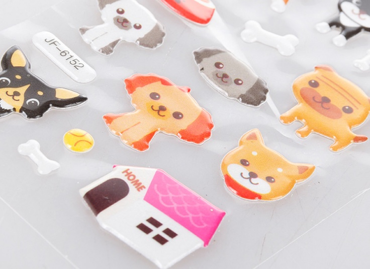 استیکر برجسته کارتونی