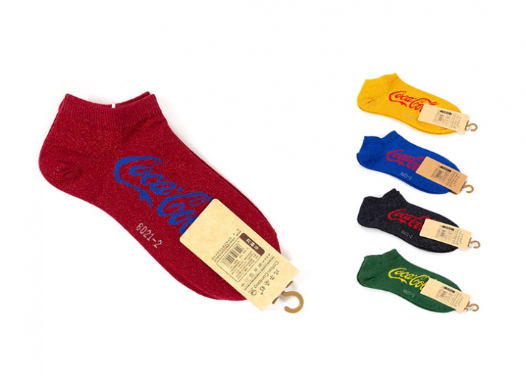 جوراب لمه طرح CocaCola