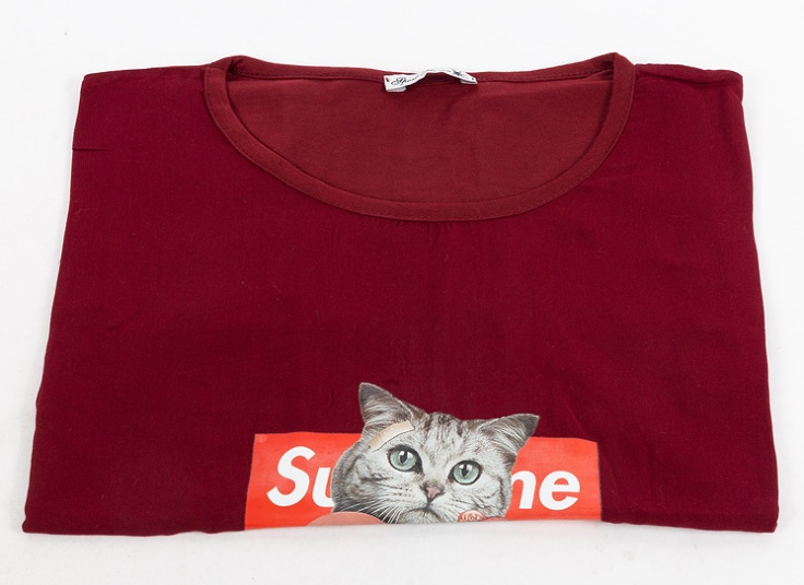 تیشرت زنانه طرح گربه