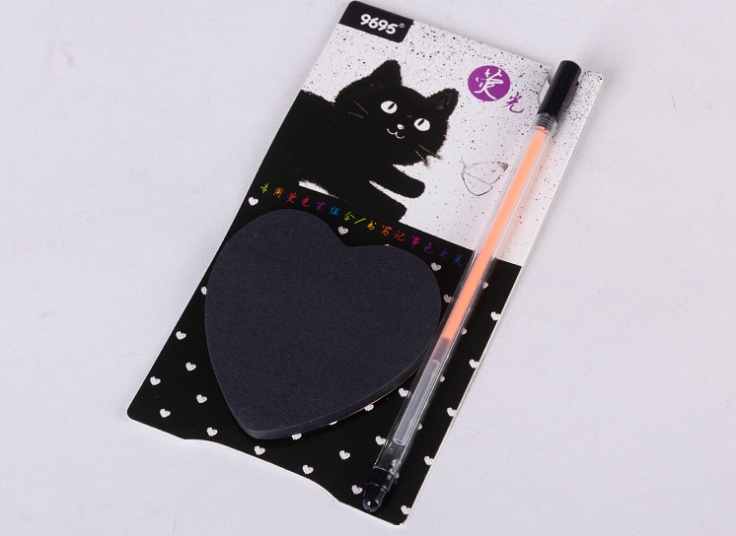 کاغذ یادداشت چسب دار به همراه خودکار