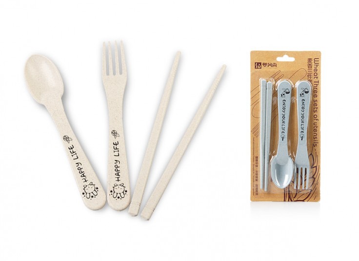 ست قاشق چنگال و چاپستیک