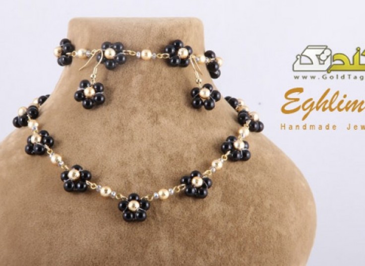 دستبند ، گوشواره ، گردنبند صدف Eghlimeh