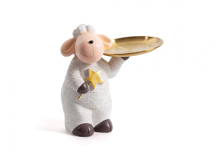 مجسمه گوسفند سینی دار