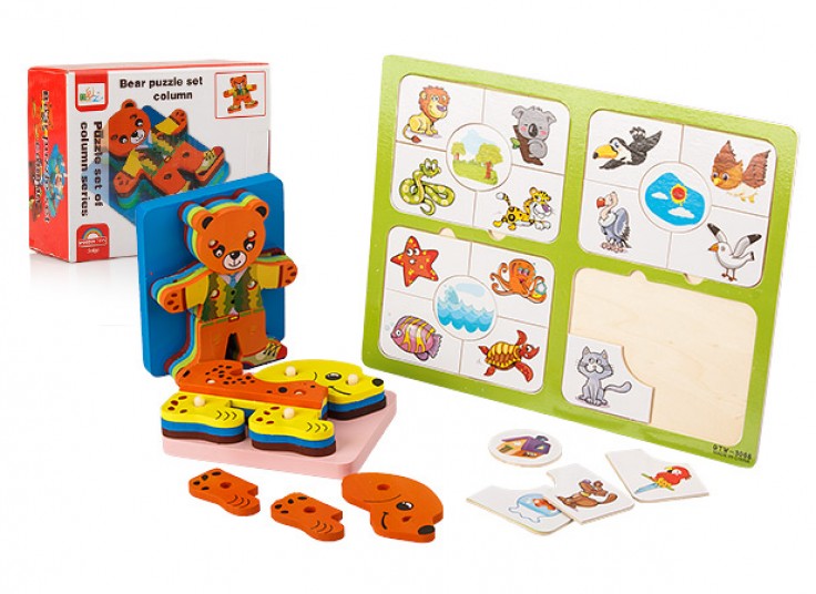 دو مدل پازل چوبی