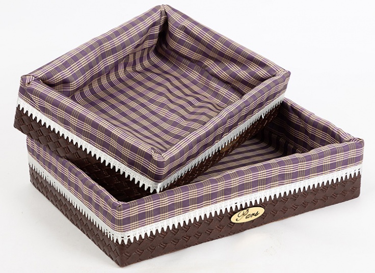 پک دو عددی سبد نان چوبی