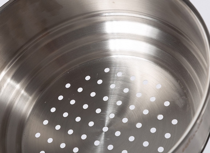 آبکش استیل دسته‌دار safinox