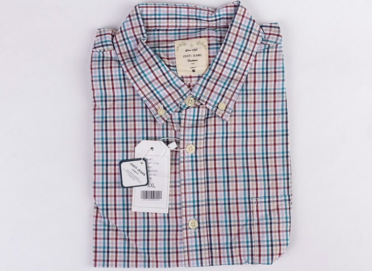 پیراهن چهارخانه مردانه Jooti jeans