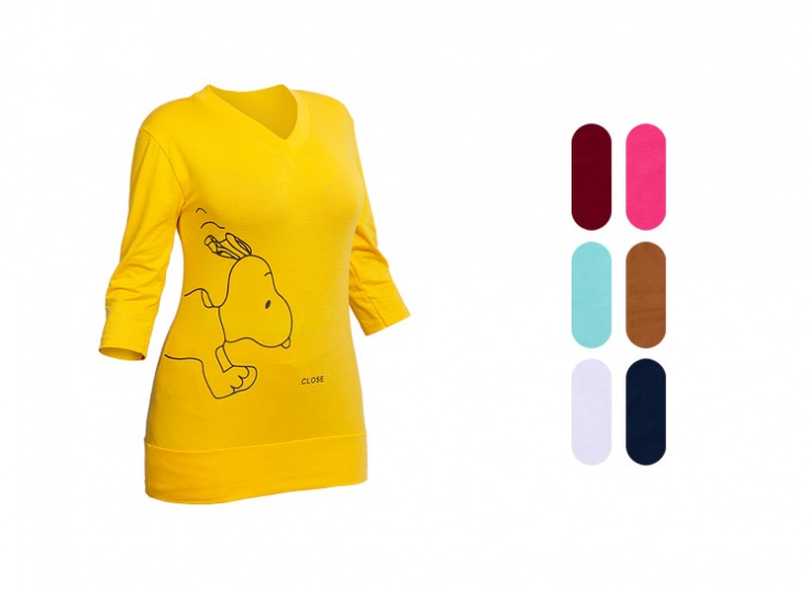 تیشرت زنانه طرح Snoopy