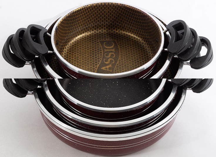 ست 3 عددی تابه گرانیتی 