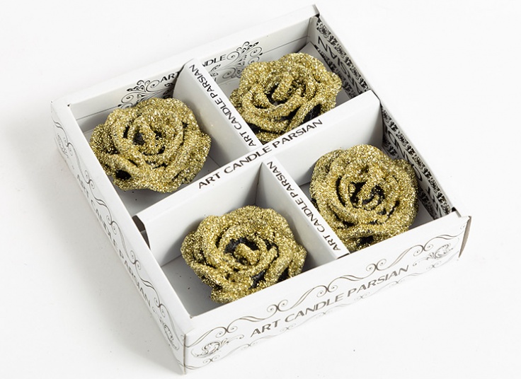 شمع طرح گل رز