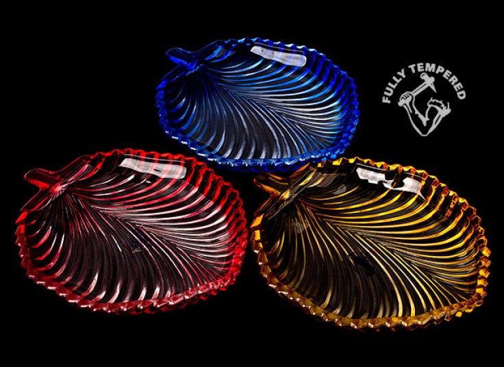 بشقاب طرح برگ FULLY TEMPERED