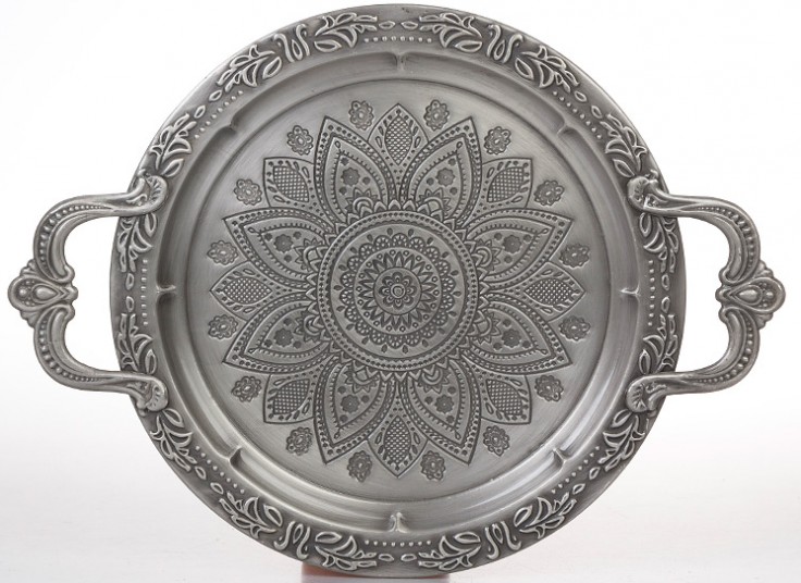 سینی فلزی دسته دار