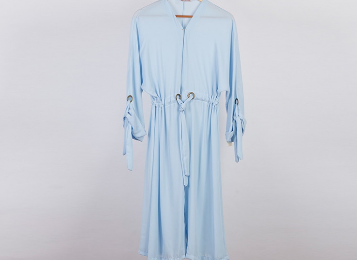 مانتو جلوباز حریر کرپ