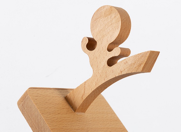 استند موبایل چوبی