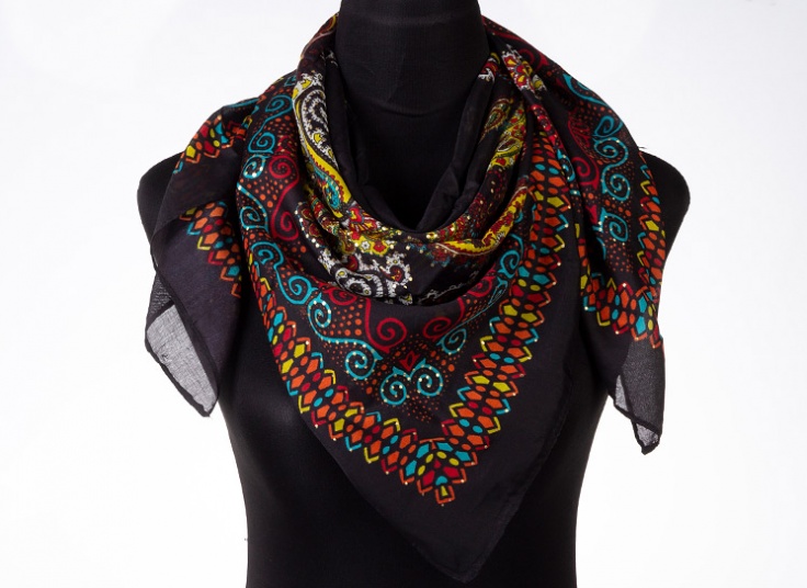 روسری نخی بته جقه Golden dot