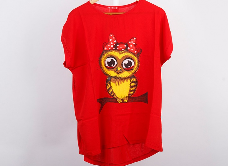 تیشرت طرحدار سایز بزرگ زنانه