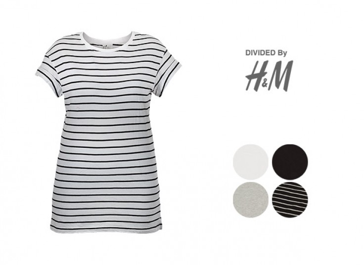 تیشرت قواره دار زنانه DIVIDED