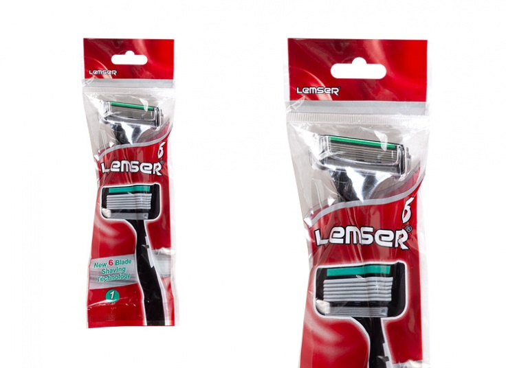 تيغ 6 لبه پفکی Lemser