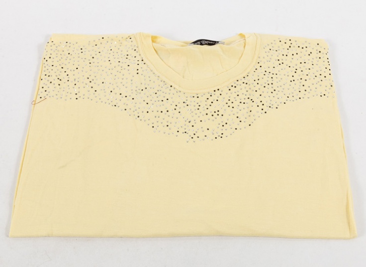 تیشرت سایز بزرگ زنانه نگین دار