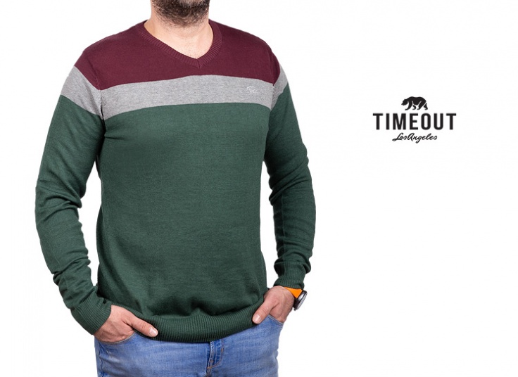 پلیور بافت یقه هفت Time Out