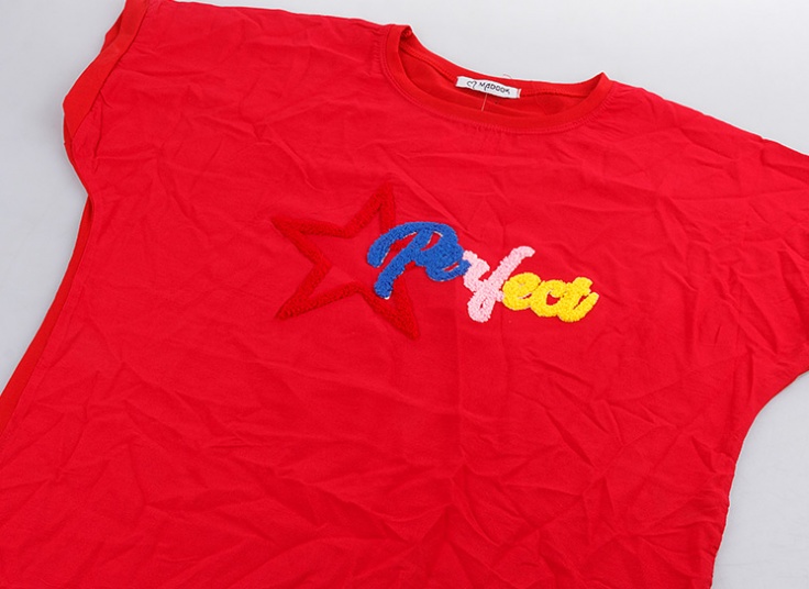 تیشرت طرح برجسته زنانه Madook