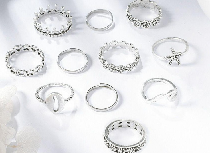 پکیج یازده عددی انگشتر variant