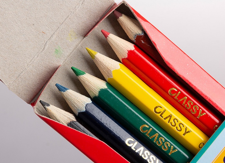 مداد رنگی 6 رنگ CLASSY
