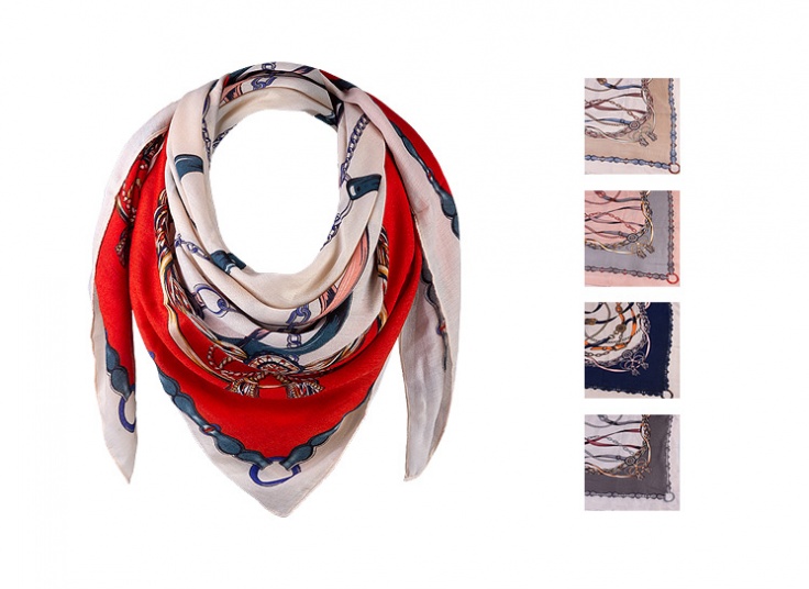 روسری طرح HERMES