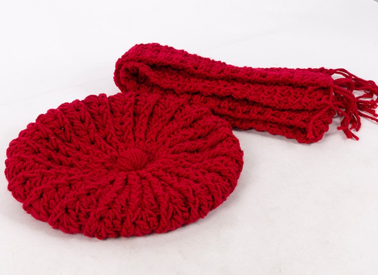 ست کلاه فرانسوی و شال گردن