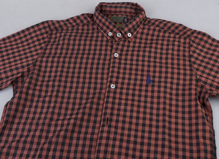 پیراهن مردانه چهارخانه طرح POLO