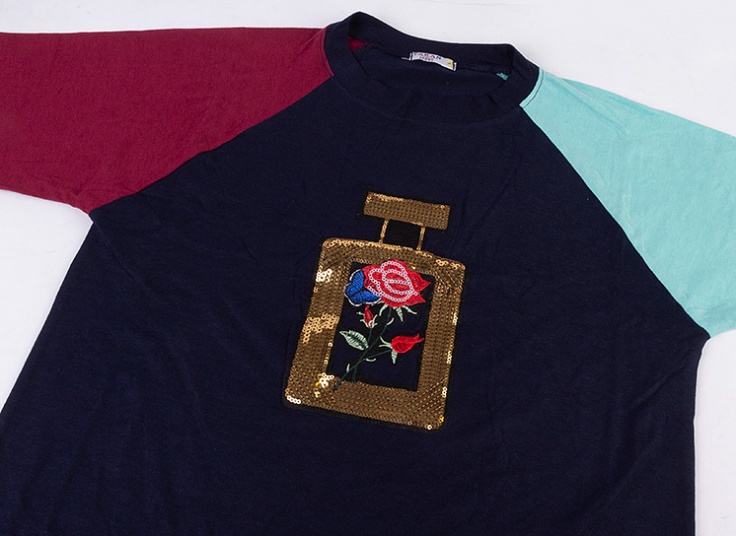 بلوز زنانه گره ای طرح Perfume