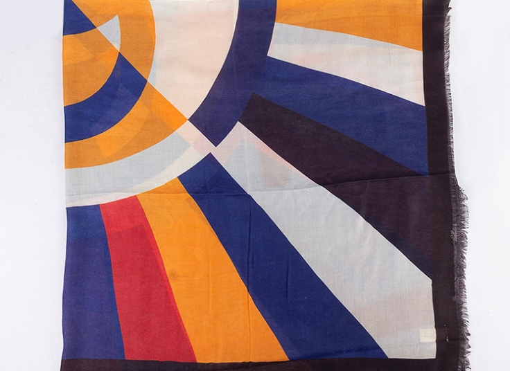 روسری قواره دار ZIBOO طرح Chanel