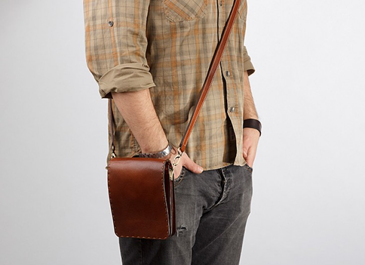 کیف کج چرمی saddle purse