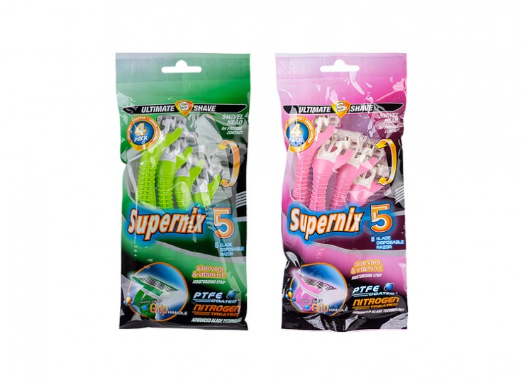 پکیج 4 عددی تیغ اصلاح Supernix