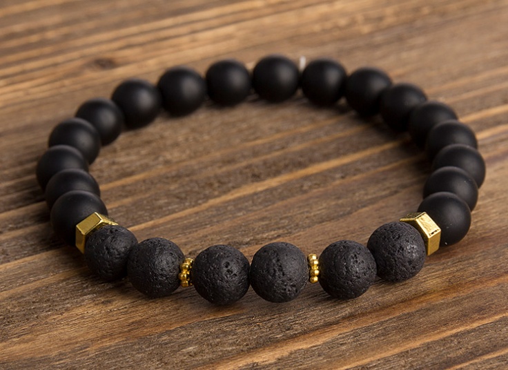 دستبند مهره ای اونیکس