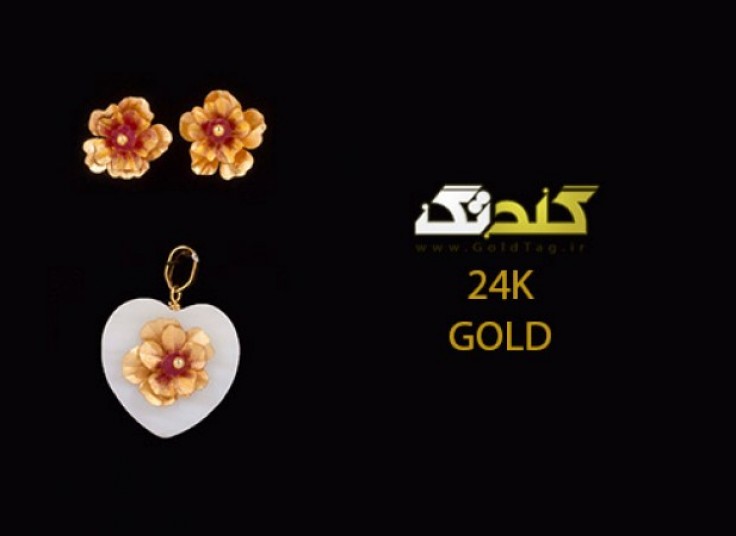 نیم ست های گل طلا