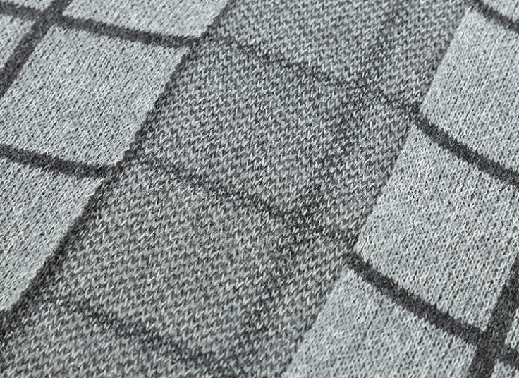 مانتو بافت کلاهدار چهارخانه