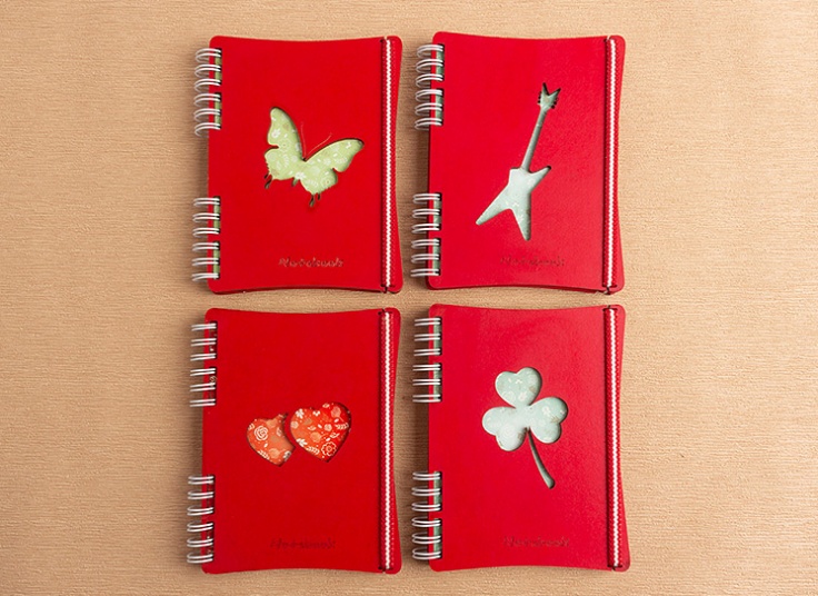 دفترچه یادداشت جلد چوبی