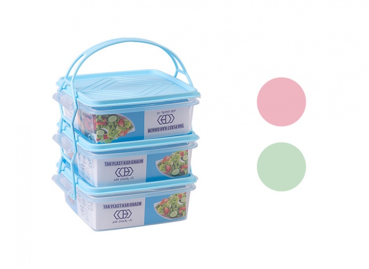 ظرف درب دار سه طبقه TAK PLAST