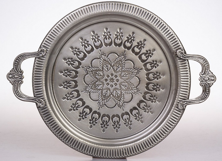 سینی فلزی طرح برجسته