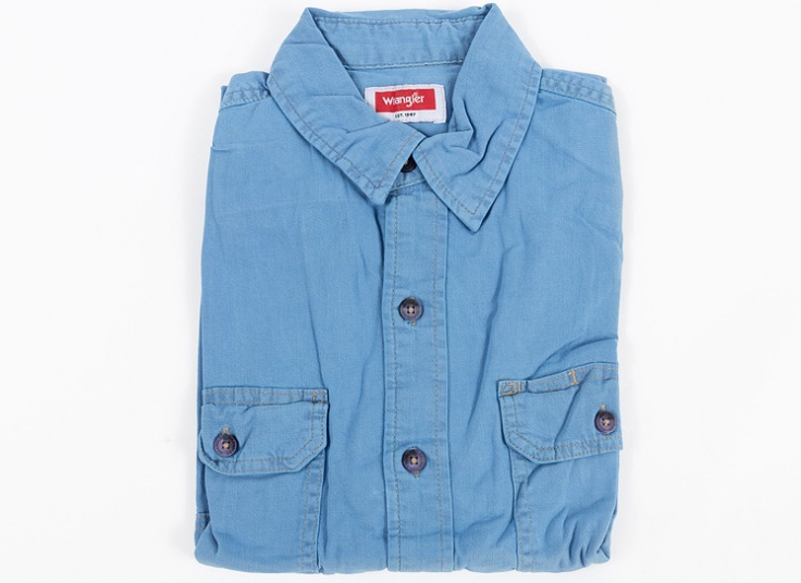 پیراهن جین مردانه آستین کوتاه Wrangler