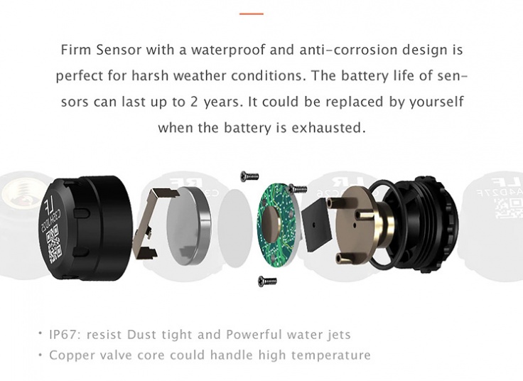 نمایشگر و سنسور فشار باد لاستیک شیائومی 70Mai Midrive T02