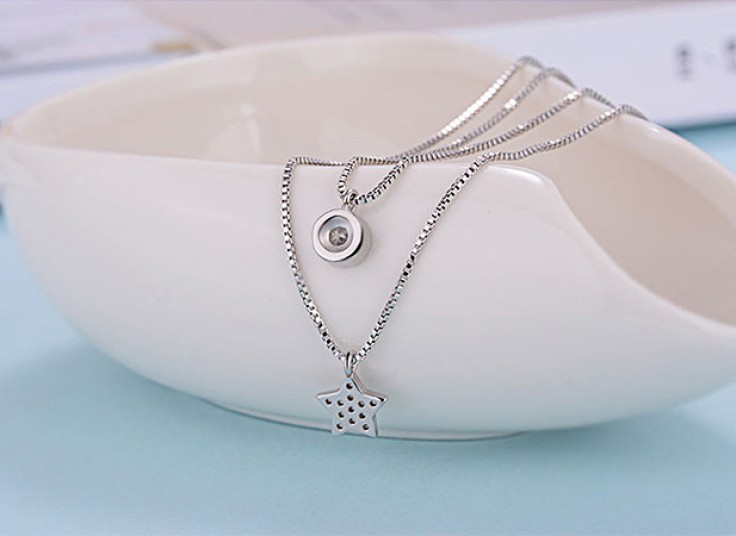 گردنبند دوتایی Star and circle