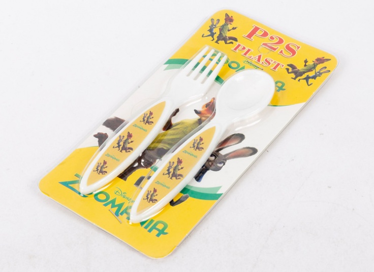 ست قاشق و چنگال بچگانه کارتونی