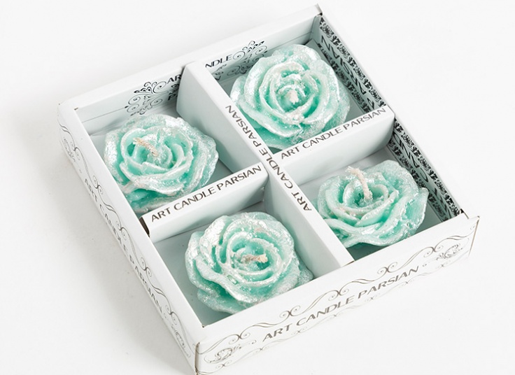 شمع طرح گل رز