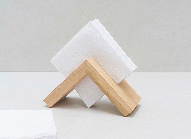 جای دستمال کاغذی چوبی