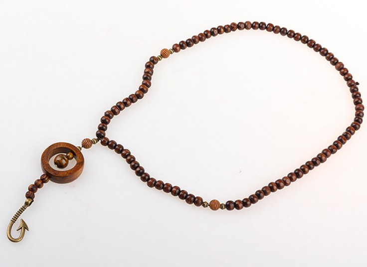 گردنبند مهره چوبی